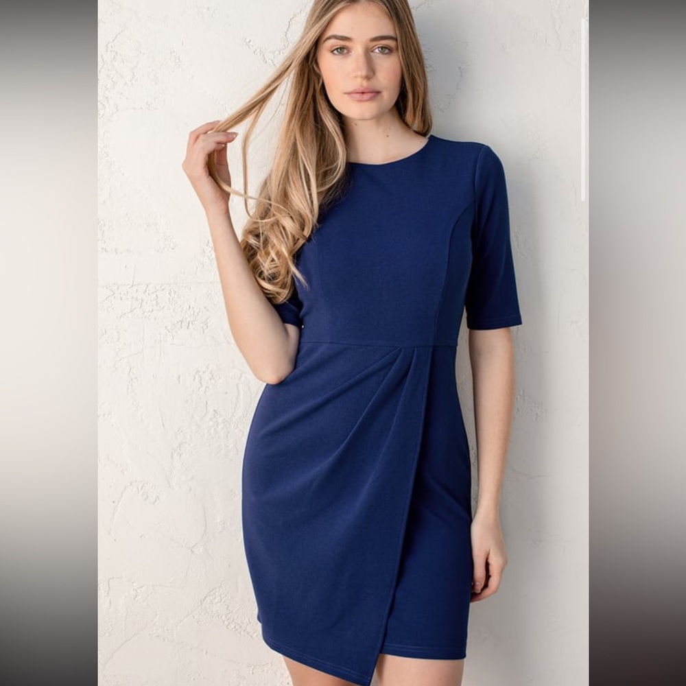 Lulus Cobalt Blue half sleeve dress NWT
